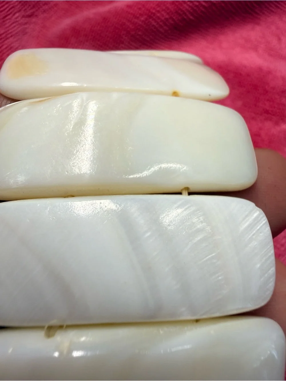 queen conch shell stretch tile bracelet Stretch Bracelet - White